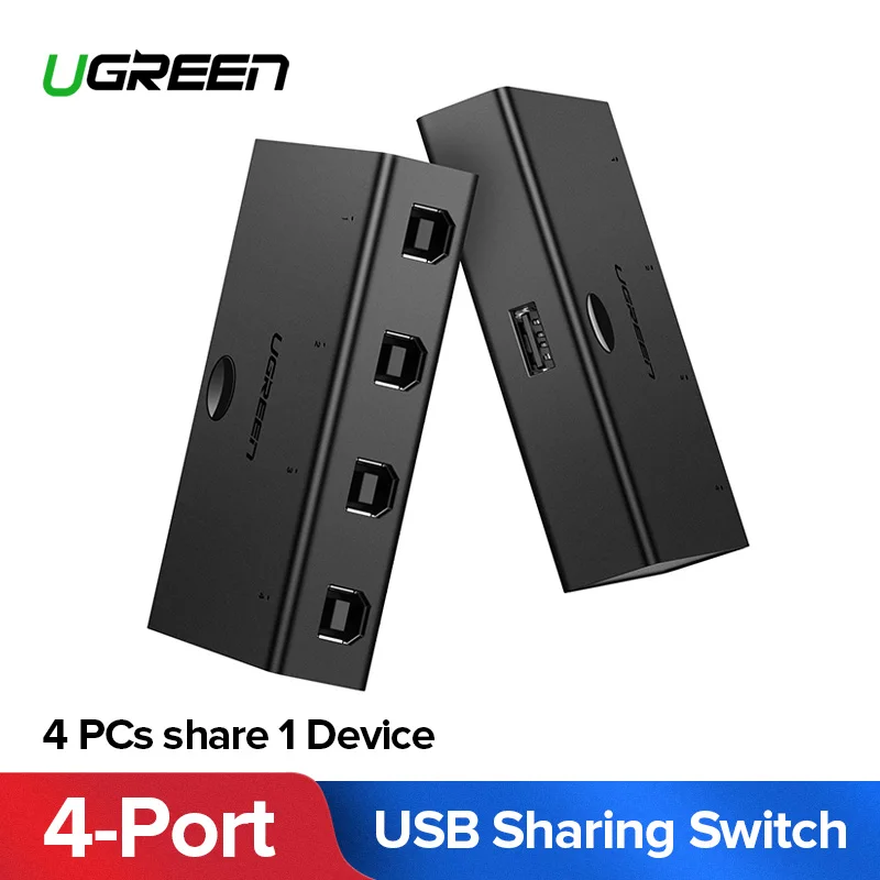 Ugreen KVM Switch USB Sharing Switcher 4/2 PCs Share 1 Device 4/2 Port KVM Selector for Keyboard Printer Monitor USB KVM Switch Ugreen KVM Switch USB Sharing Switcher 4/2 PCs Share 1 Device 4/2 Port KVM Selector for Keyboard Printer Monitor USB KVM Switch