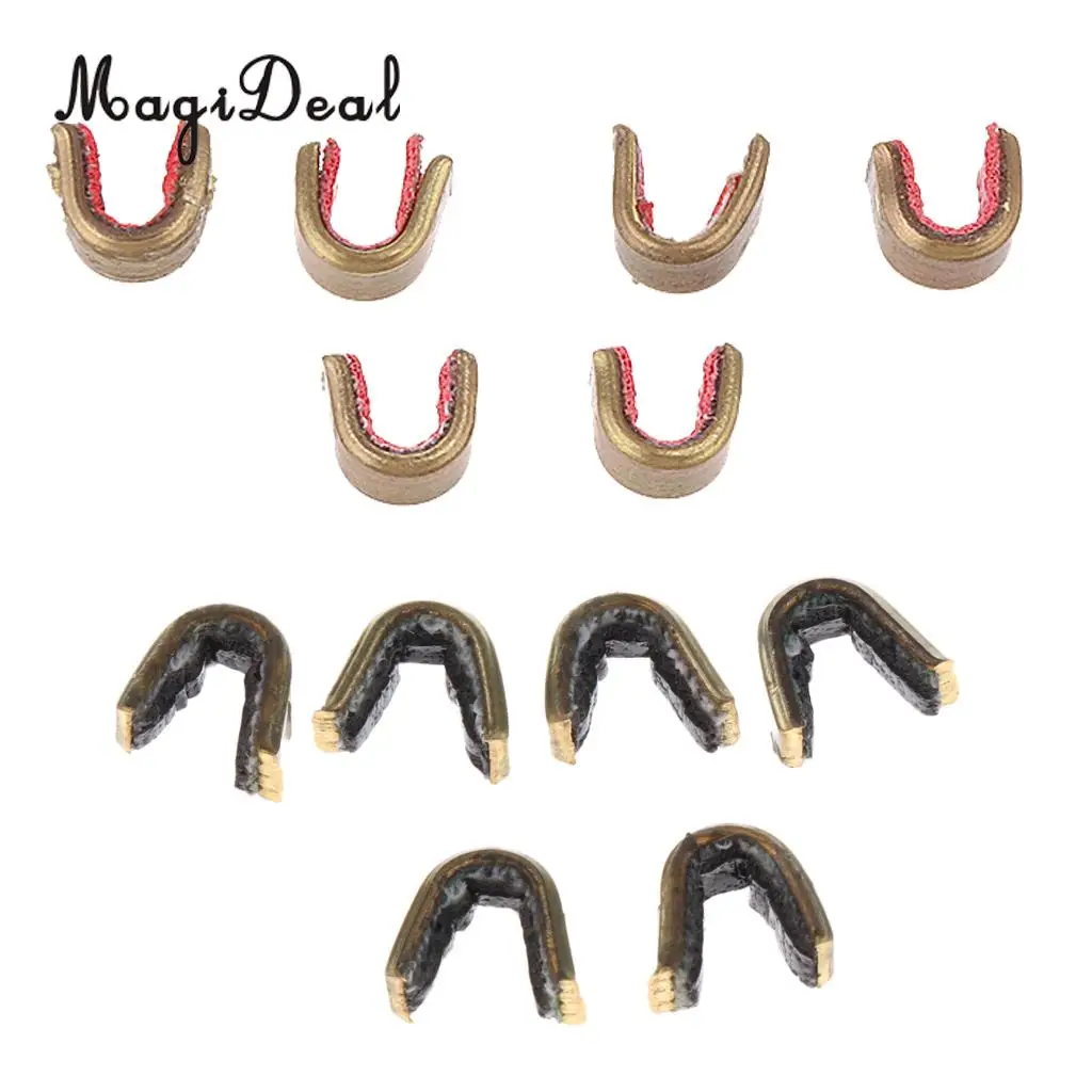 MagiDeal 12 Pcs Bowstring Nocks Set Buckle Clips for Nocking Point Archery Hunting