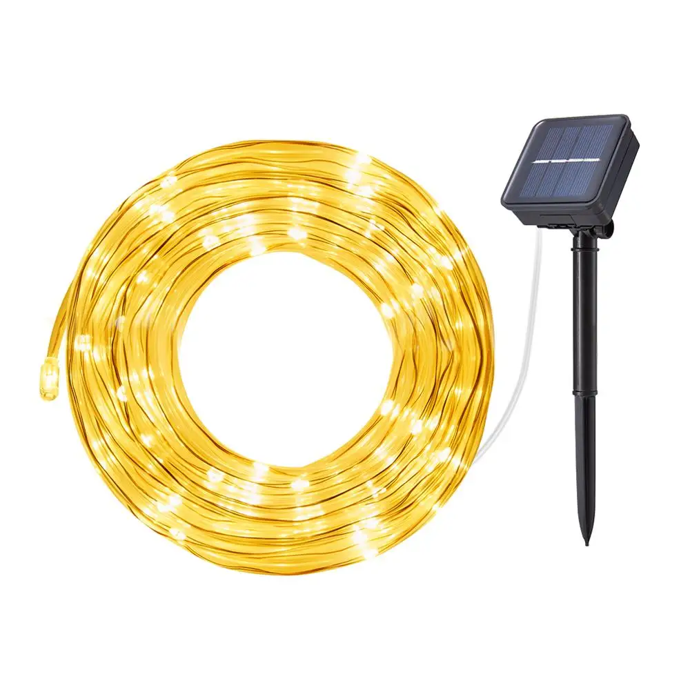

10 M 100 LED Solar String Fairy Lights Premium Quality Solar Rope Tube Led String Strip Outdoor Garden Xmas Party Decor Lighting