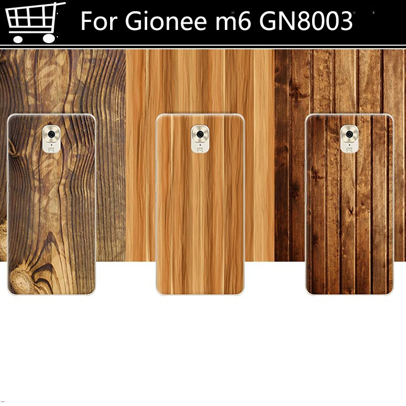 

A+Quality Wood grain 5.5 inch For Gionee M6 GN8003 back Case Cover Hard PC For Gionee M6 battery Back Cover Phone Case Shell