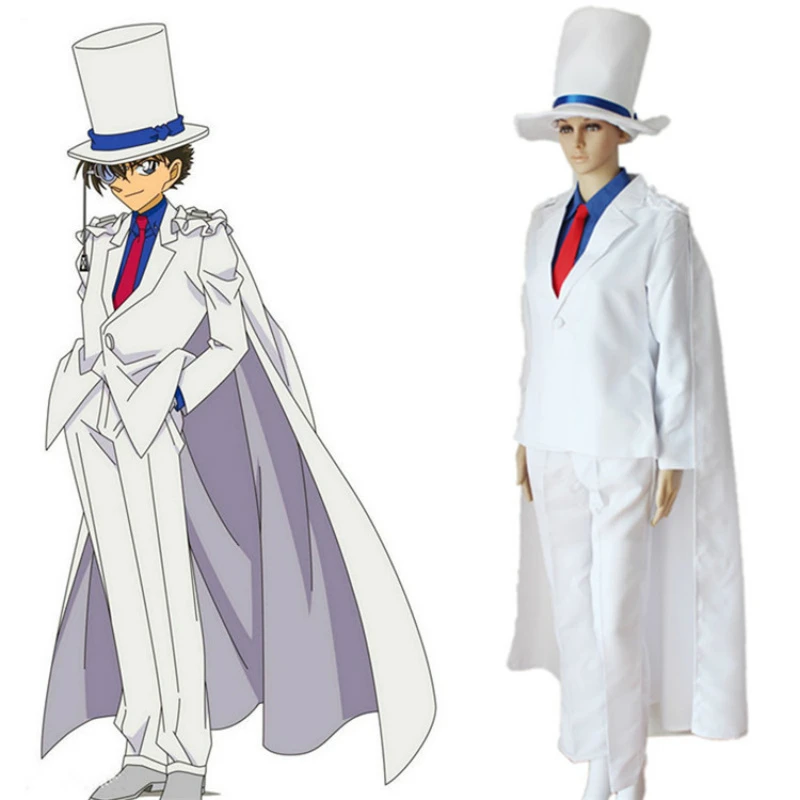 アニメコナン探偵コナン怪盗きみキッド怪盗コスプレ衣装フル衣装新送料無料 Cosplay Costume Case Closedcosplay Outfits Aliexpress