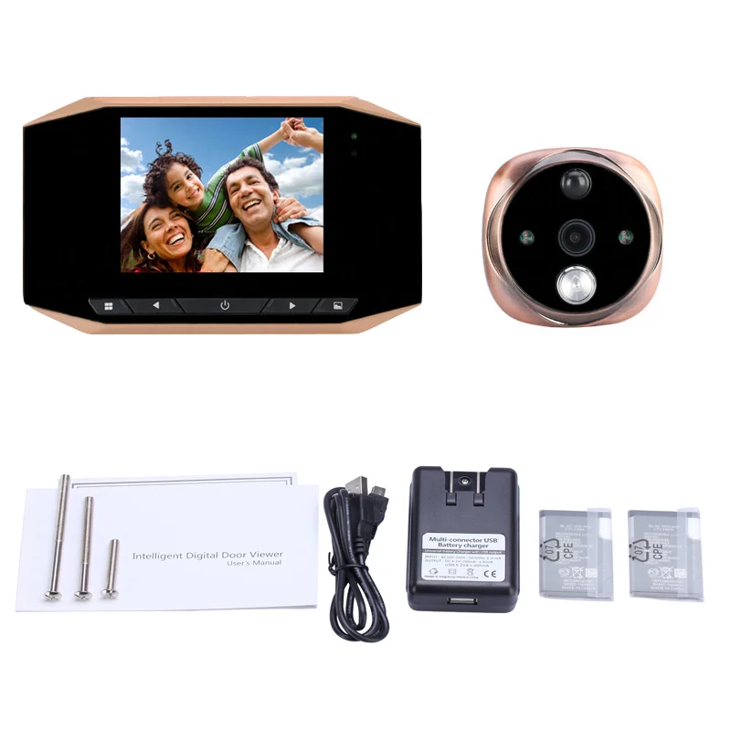 

Fimei 519 3.5 Inch High Definition Digital Peephole Viewer Door Bell With Motion Detection Doorbell Security Device