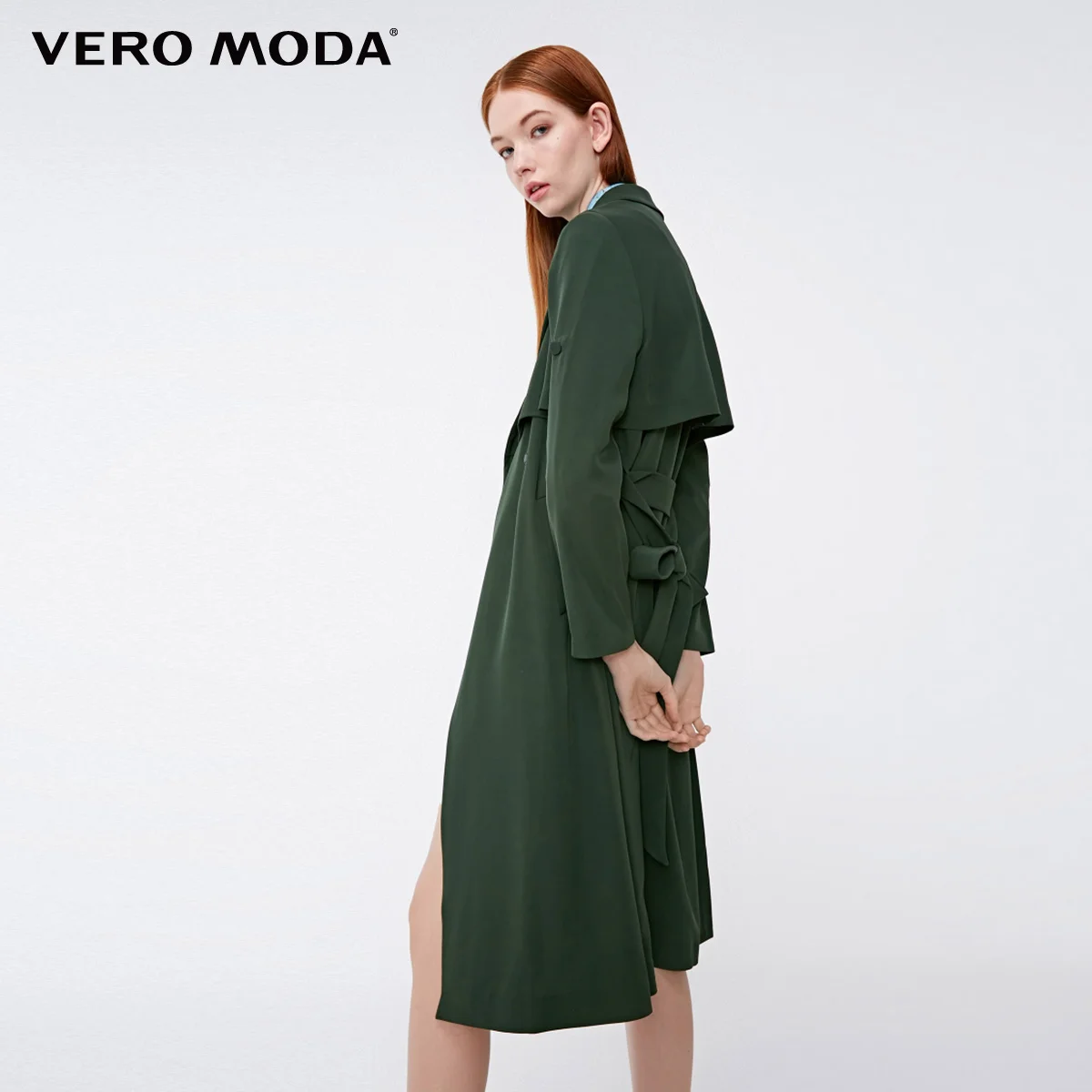 Vero Moda куртка женская О товаре задняя крышка с лацканами, шнуровка, высокие чистый Тренч | 318321541