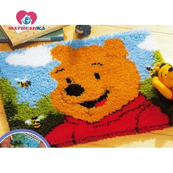 

latch hook kit needle for carpet embroidery cartoon bear latch hook rug kits carpet embroidery sale sets home decor Foamiran