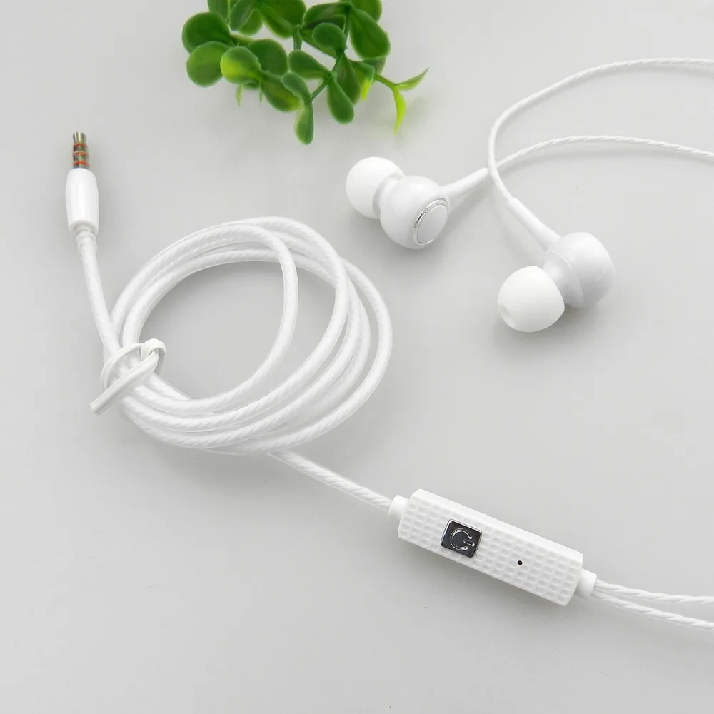 Earphone with Microphone 3.5mm Wired In-Ear Stereo Bass Sport Music 1.2m Earphones Headset  for ipod xiaomi Meizu mobile Iphone MP3 MP4 MP5 Gifts (4)
