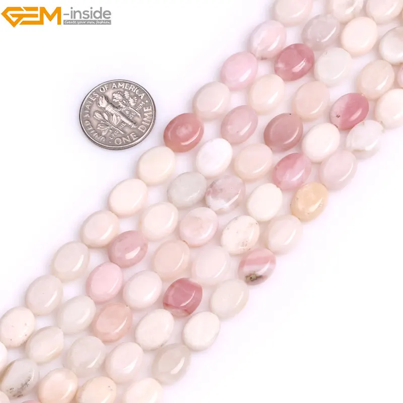 Бусины Из Натурального овального розового опала Howlite 8 х10 мм 15 дюймов|stone beads|beads for