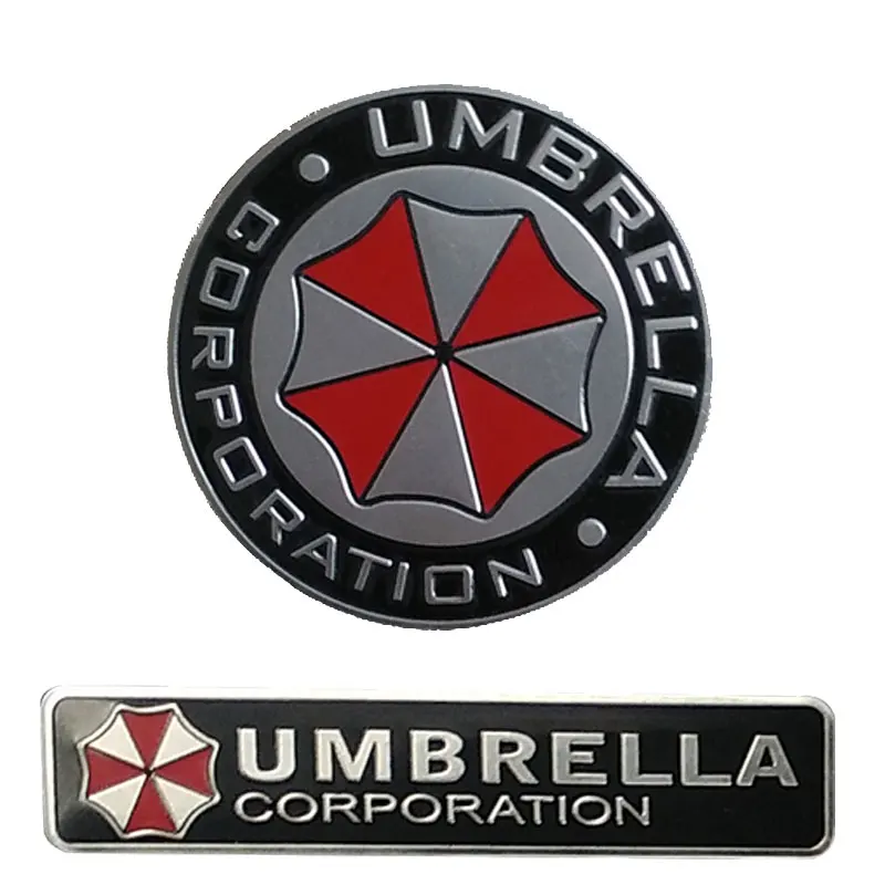 car styling Accessories Umbrella Corporation 3D Aluminum Motorcycle Car
