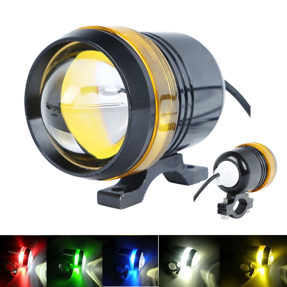 

Hot Universal Waterproof Black Shell U3 LED Motor Bike Motorcycle Headlight Spot Light