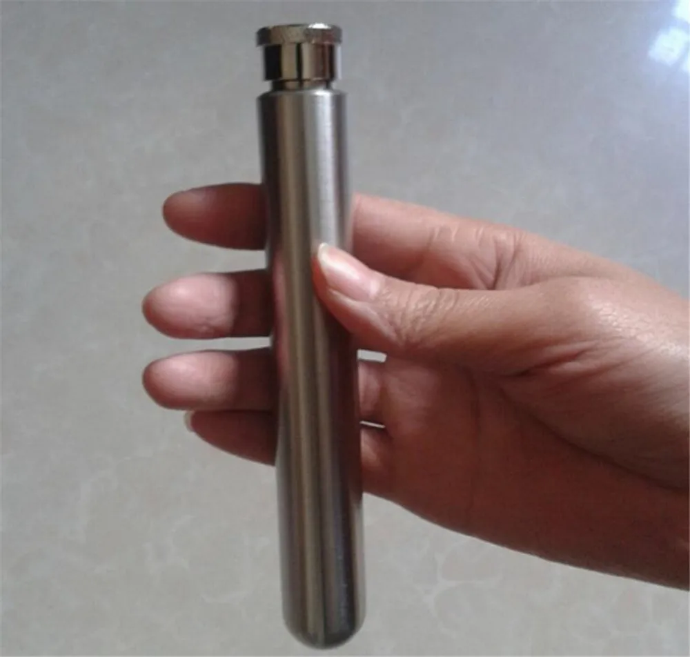 

mini wine pot pocket small cylinder Alcohol Whiskey Liquor Flask Flagon drinkware mirror polished stainless steel hip flask 2054