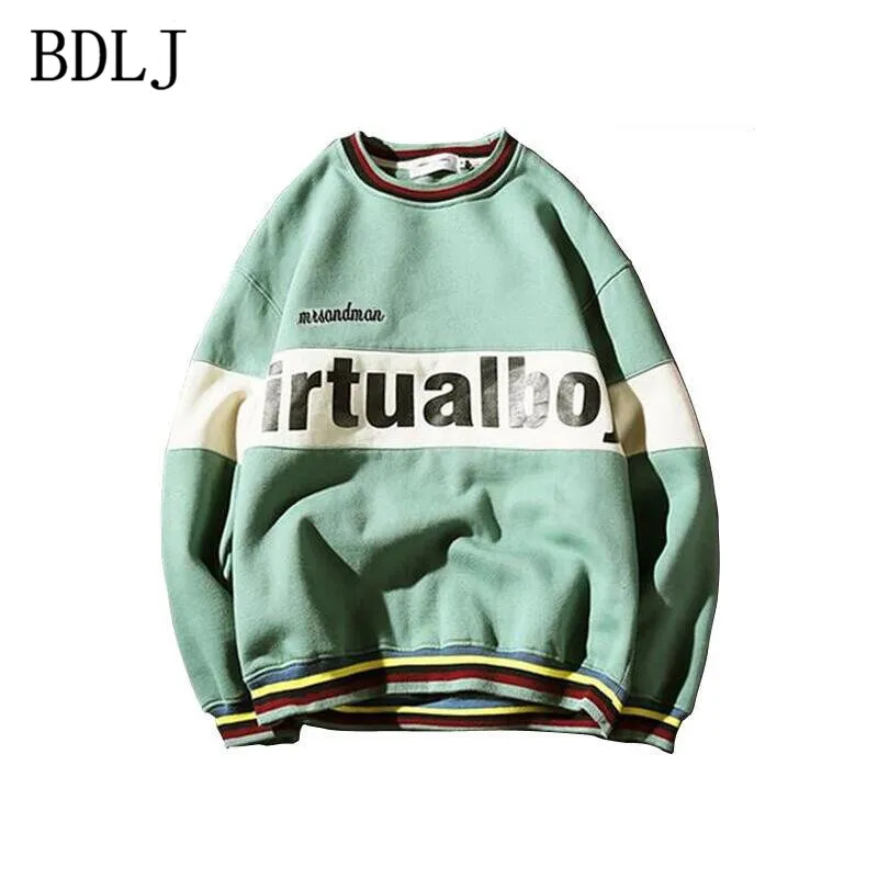 BDLJ новые мужские толстовки хип-хоп Уличная одежда Свитшот со скейтбордом мужчины/женщины пуловер толстовки suprem мужской свитер 5XL