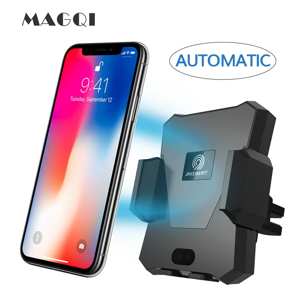 Wireless Car Charger MAGQI Automatic Qi Wireless Car Mount For Samsung Galaxy S9 S9 Plus S8