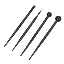 4 шт Пластиковые Цветочные Резные ручки DIY цветок Моделирование Инструменты для украшения тортов из мастики DIY торт вырезание формы для выпечки