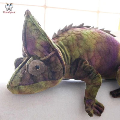New Cartoon Animal Children Plush Stuffed Toy Cute Simulation Chameleon Kids Christmas Birthday Gift