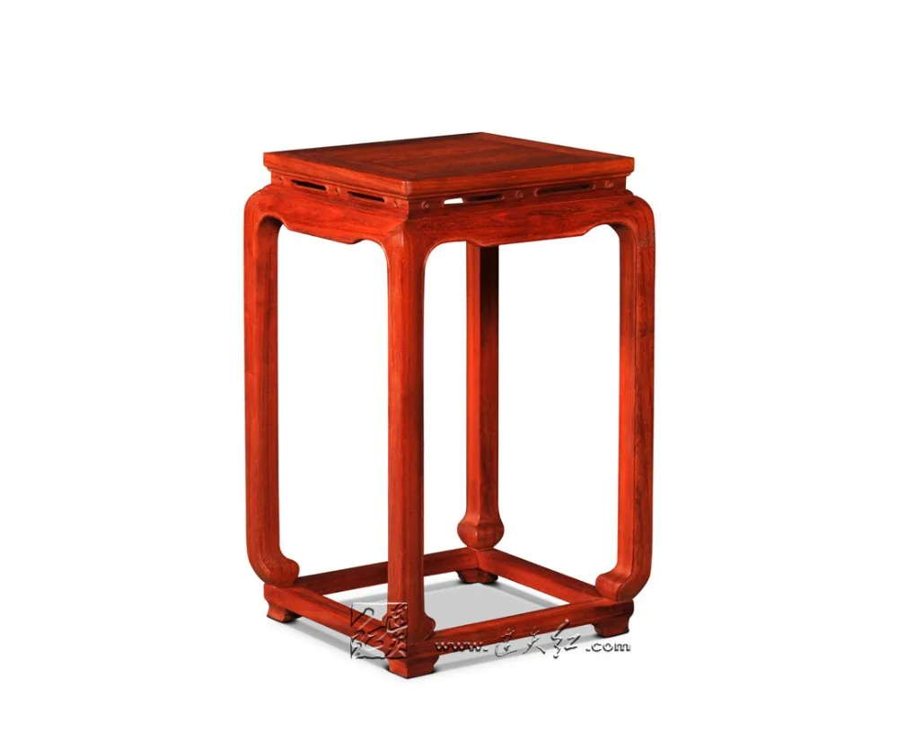 Flower Stand Rosewood Lounge Room Furniture Neoclassical Retro Solid Wood Carving Incense Burner Table Console Desk Annatto New tong xinxiang ceramic incense burner incense tea retro supplies with incense burner incense