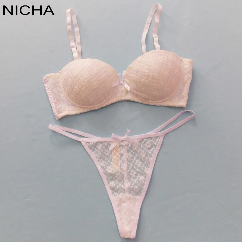 fashion charming adjustable straps sexy bra and G string set fancy bra