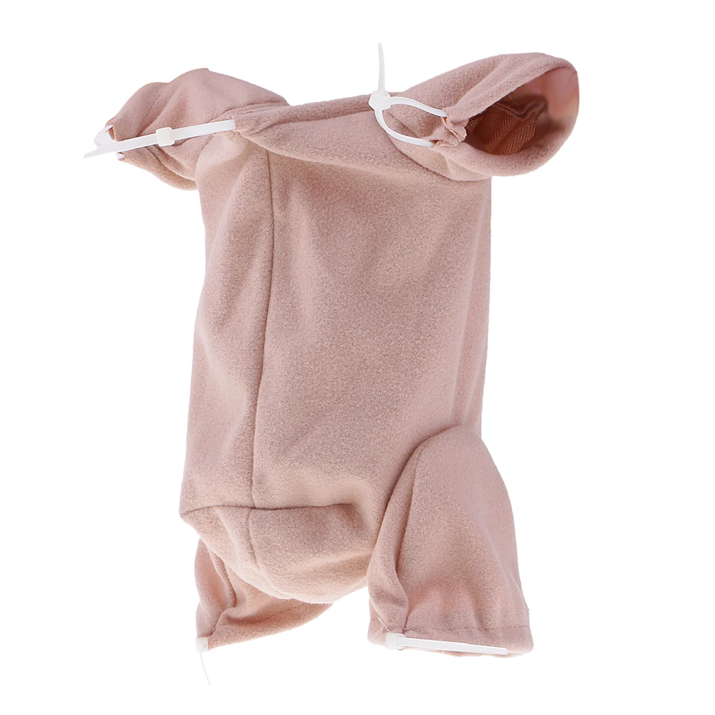 20 inch Newborn Baby Doll Supply Suede Cloth Body For Reborn 3/4 Arm Full Leg Doll Kit Khaki Reborn Baby Supplies Accessories