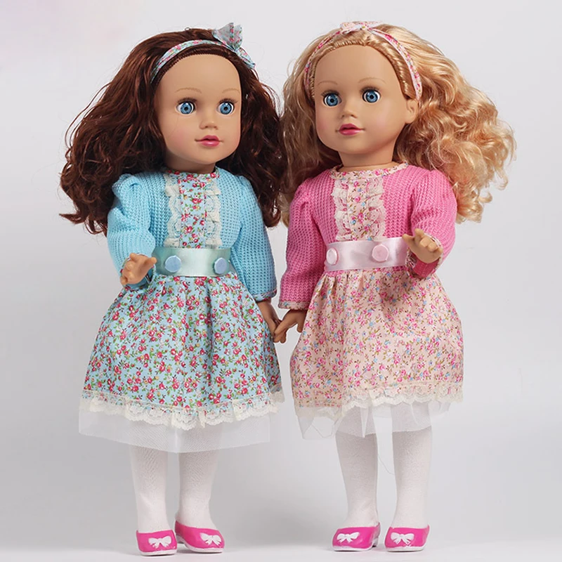 Skup Żartuję 18 Cal 45 cm dziewczyna bebe Reborn lalka może zamknij oczy lalka śpiące dziecko zabawki dla dzieci urodziny prezent na Boże Narodzenie