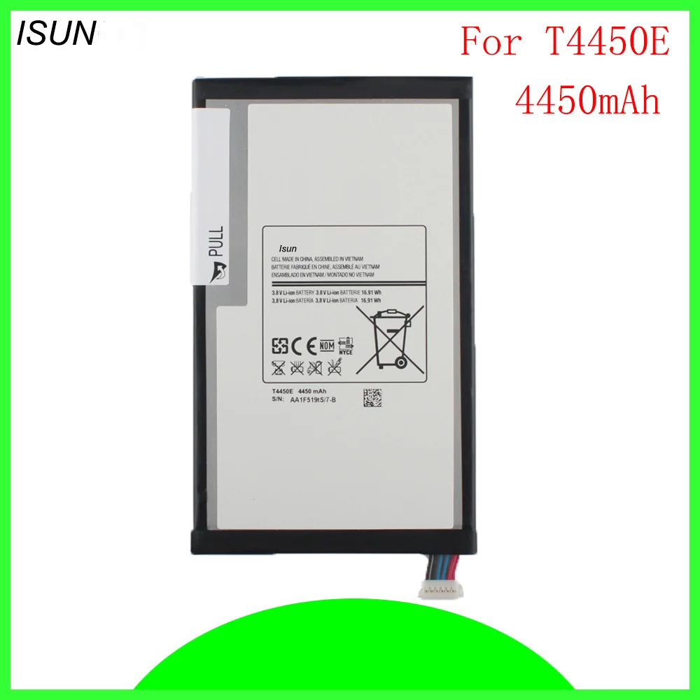 ISUN 2 шт./лот Батарея для samsung Galaxy Tab3 Tab 3 8,0 T310 T311 T15 SM-T310 SM-T311 T4450E BATETIA