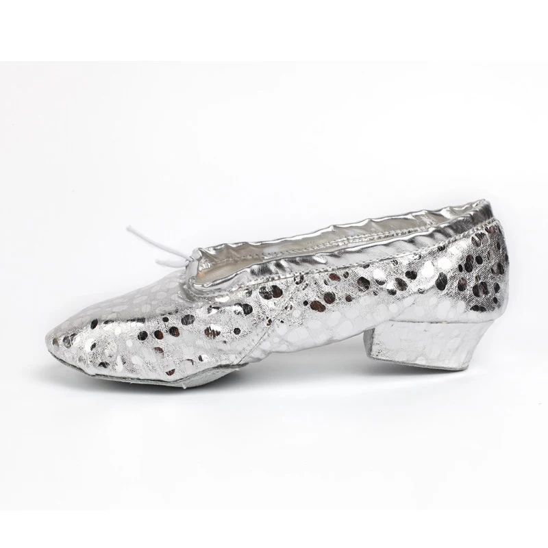 Silver Sequins Удобные со стразами из PU искусственной кожи Туфли для латинских танцев мягкая подошва Бальные балетные Танцы обувь для Для женщин/девушек, высота каблука 3 см; ; Прямая поставка; A170 - Цвет: Silver Sequins