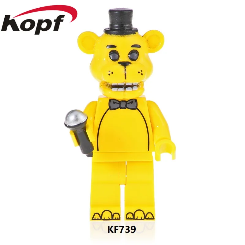 KF739 Without Box Триллер Приключения Игра строительные блоки пять ночей у Фредди Chica Золотой Фредди кролик Фокси фигурки для детей игрушки KF6071 - Цвет: KF739 Without Box