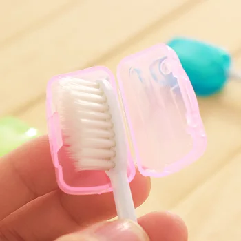

Transparent Portable Toothbrush Head Protection Box Japanese Travel Washing Toothbrush Dust-proof Protection Shell Storage Box