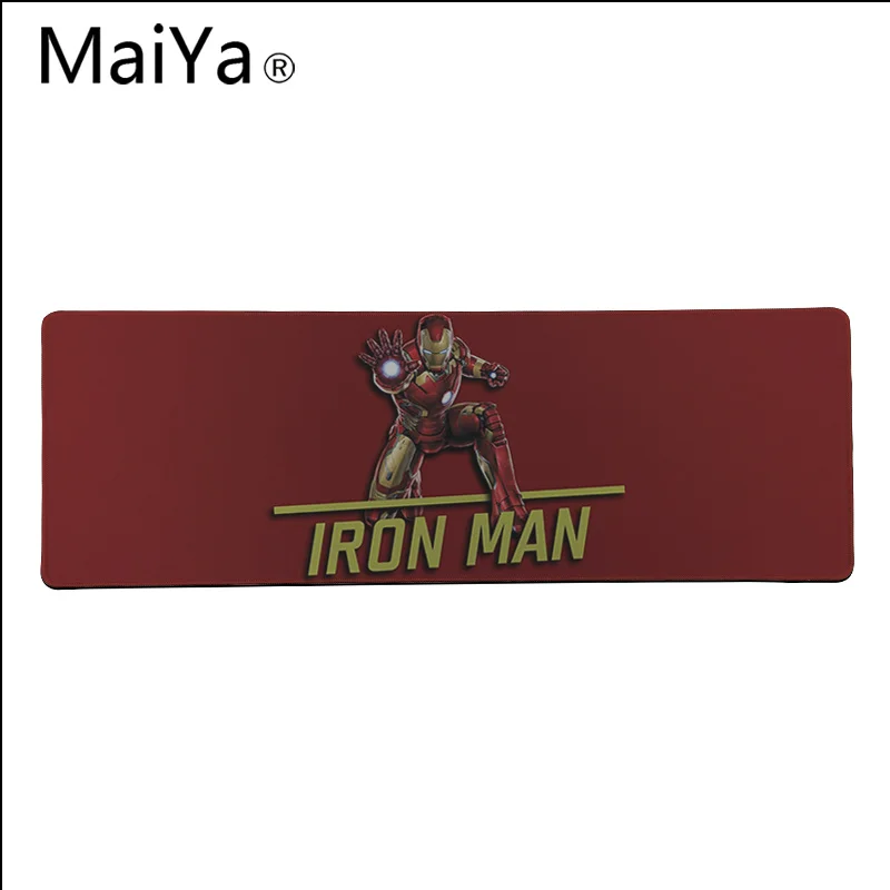Maiya Высокое качество Marvel Человек-паук Дэдпул Логотип Красивый Аниме Матовый коврик для мыши ПК игровой коврик для мыши - Цвет: Lock Edge 40X90cm
