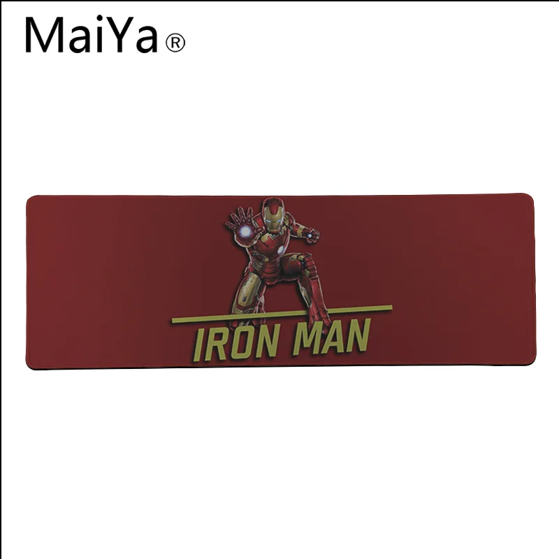 Lock Edge 40X90cm Maiya Высокое качество Marvel Человек-паук Дэдпул Логотип Красивый Аниме Матовый коврик для мыши ПК игровой коврик для мыши - Цвет: Lock Edge 40X90cm