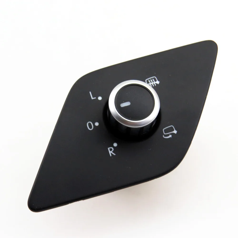 

TUKE For 2011-2014 Jetta NCS MK6 New Folding Heating Side Mirror Black ABS Plastic Chrome Knob Switch 16D 959 565 A 16D959565A