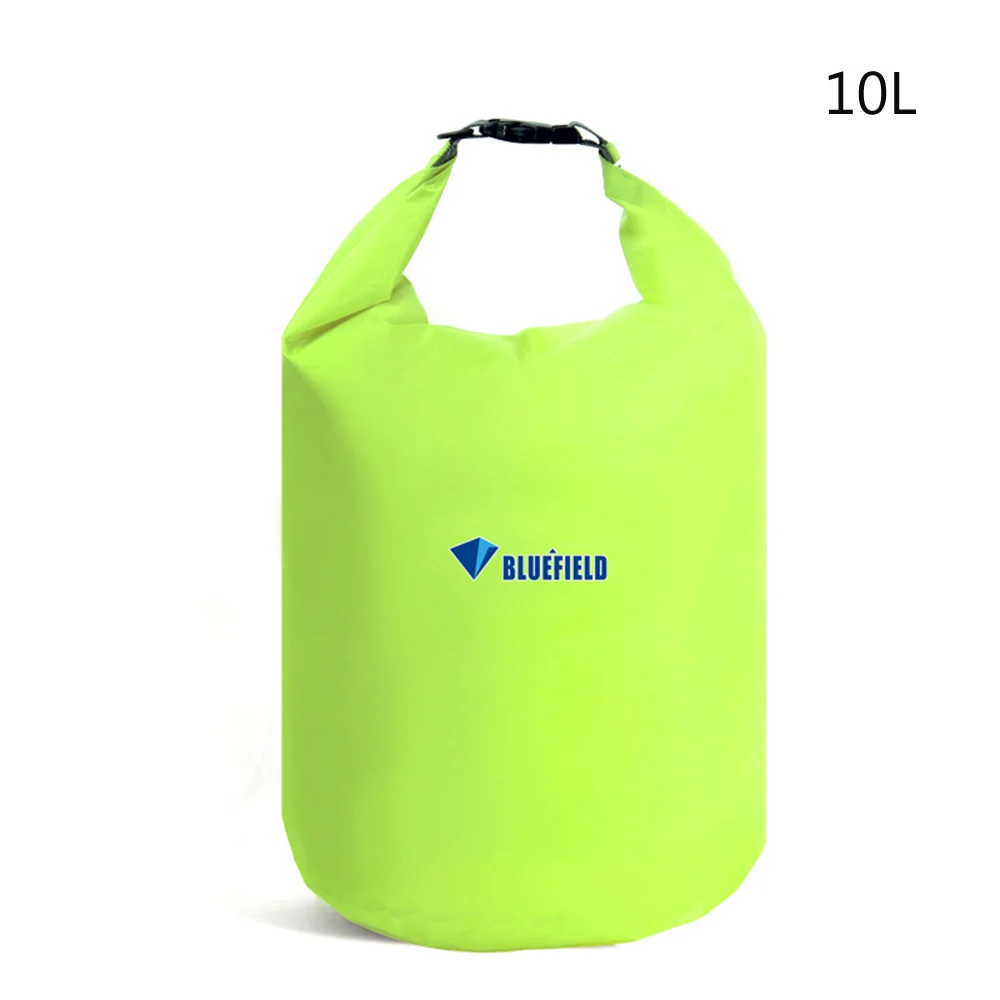 Fluorescent green10L 10L/20L высококачественные водонепроницаемые сумки для отдыха на природе Сверхлегкий Плавательный Кемпинг пляж катание на лодках Каякинг речной поход Дрифтинг сухой мешок - Цвет: Fluorescent green10L
