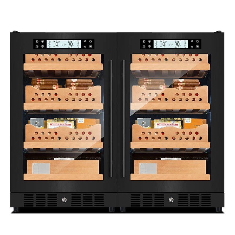 FK-28CT1 шкаф для сигар деревянный из испанского кедра humidor из нержавеющей стали шкаф для сигар компрессор кулер для сигар