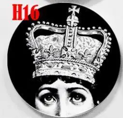NoEnName_Null fornasetti Креативный дизайн стене висит декоративная тарелка Ретро Европейский Элегантный стиль украшения кухни высококлассные - Цвет: 22