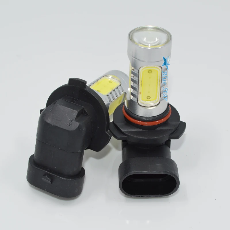 2 шт./лот 9005/HB3 светодиодный лампы автомобиля источник света для автомобиля проектор DRL Вождения Противотуманные лампы 12 V 6000 K белый дневной Бег огни
