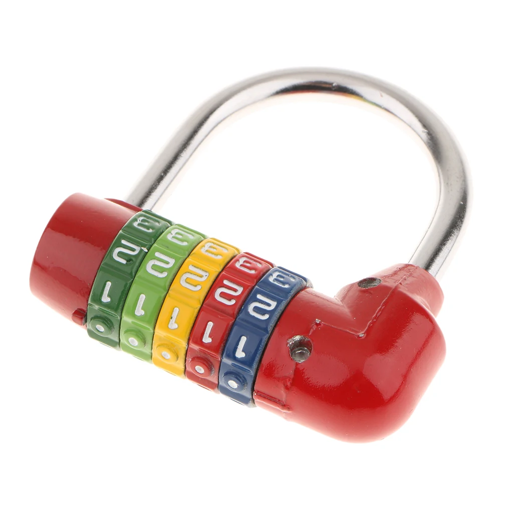 Zinc Alloy 5 Dial Digit Combination Padlock Travel Number Code Password Lock