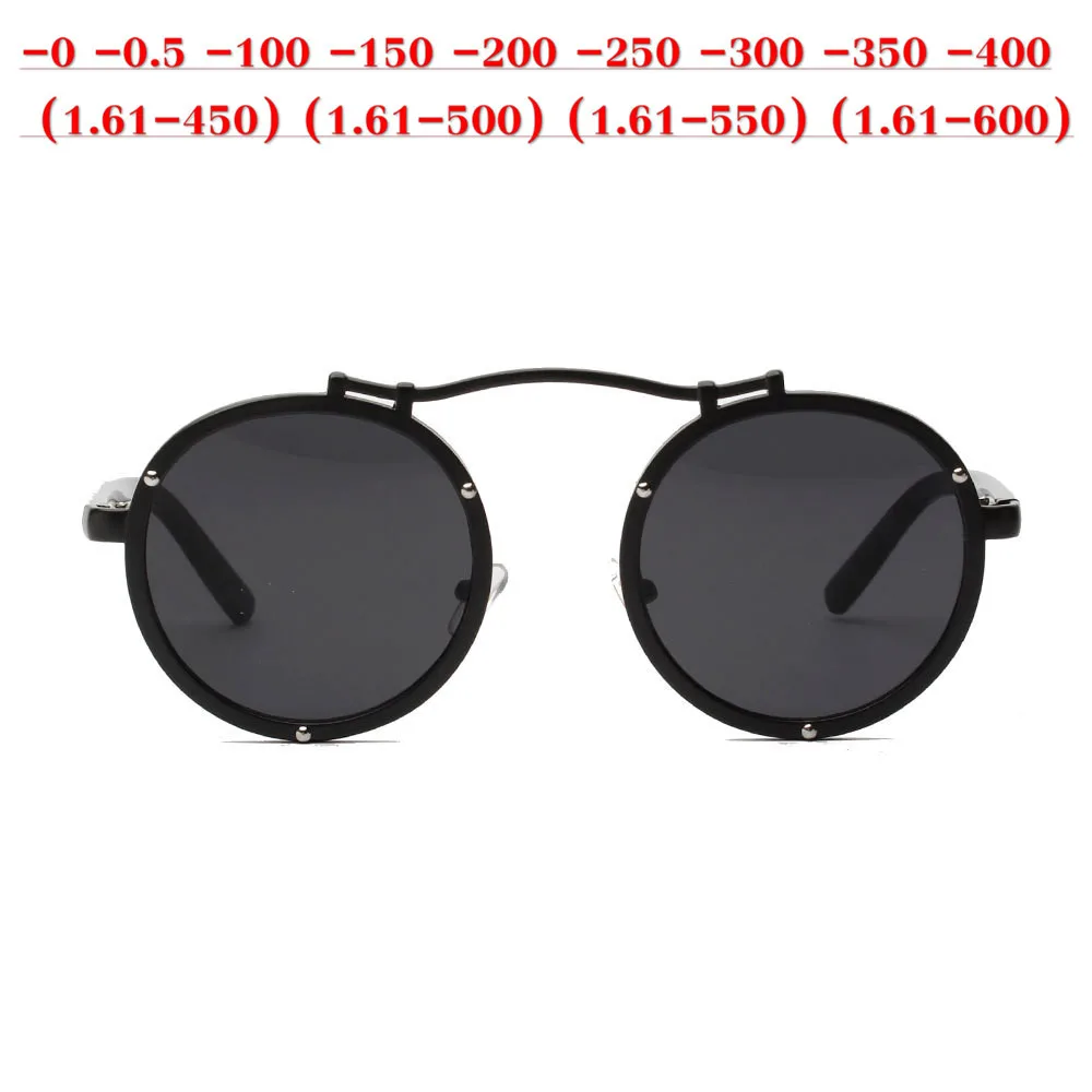 

prescription Myopia Polarized Sunglasses Women 0 to -600 Minus Degree Optical Double beam polarized Punk Sun Glasses Male NX
