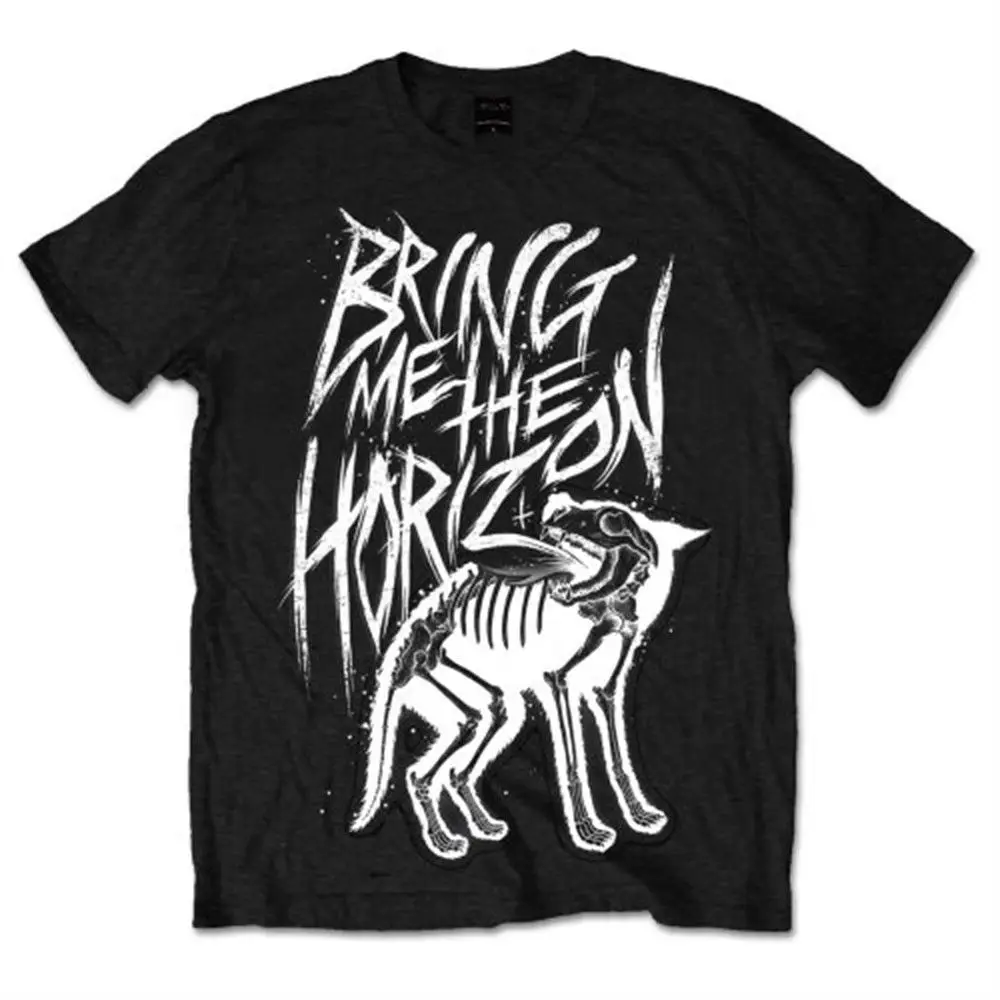 Bring Me The Horizon Для мужчин волк Bones футболка с короткими рукавами, черный, x-большие продажи футболка из 100% хлопка футболка