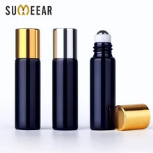 50 шт./лот 5 мл Духи флакон для эфирного масла бутылки УФ-стекло с отворотами на пустой сосуд для эфирных масел роликовые бутылочки