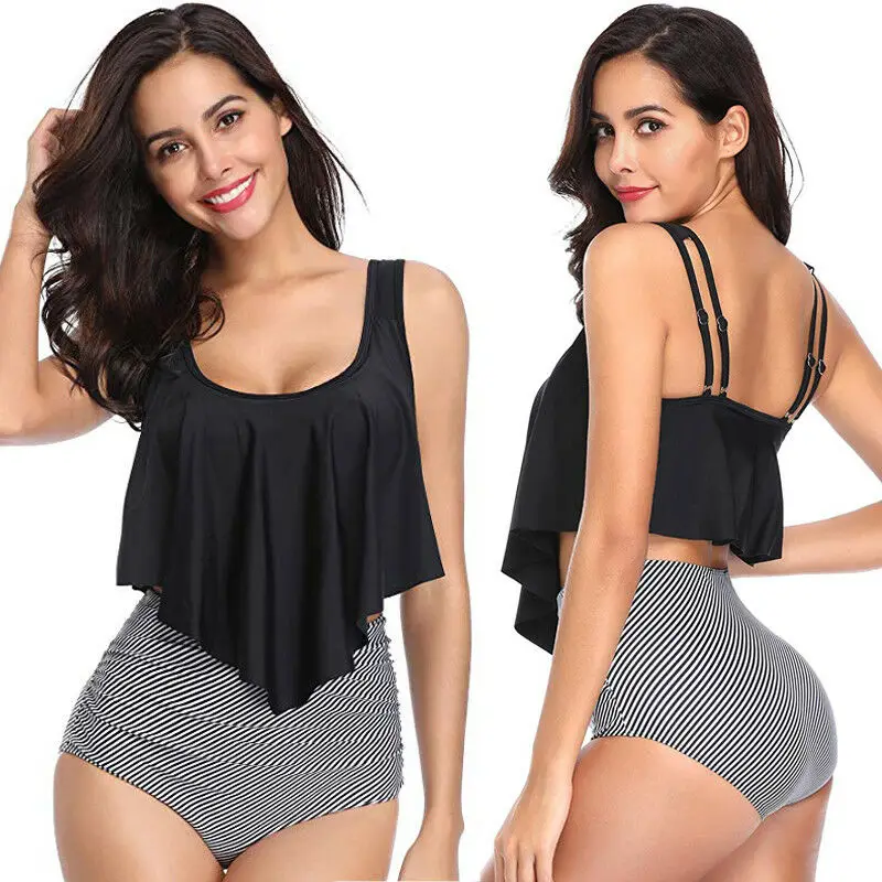 

Womens Push Up Padded Bra Bikini Set High Waisted Swimsuit Bathing Suit Swimwear
