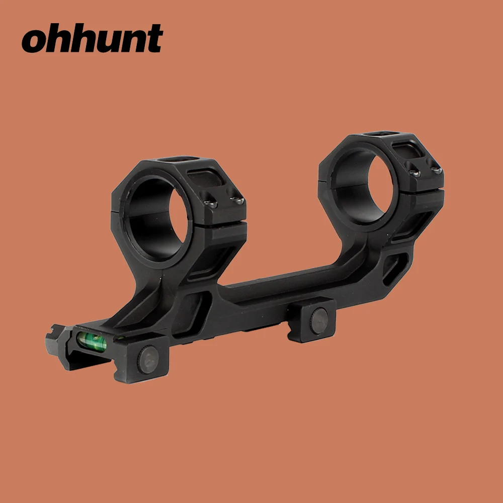 ohhunt 25.4/30mm Hunting Scope Mount Rings Offset Picatinny Weaver Rail with Bubble Level for M4