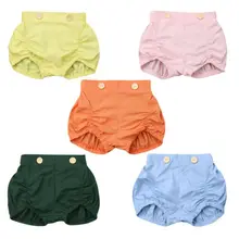 Хлопковые Штаны для маленьких мальчиков и девочек от 1 года до 3 лет шорты для подгузников трусики-шаровары