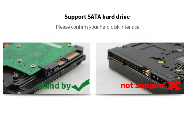 hdd ssd cases suit 3.5'' 2.5'' Type C  USB A usb 3.0 to sata hard disk caddy aluminum hard disc enclosure with 12V 2A AC power hdd case  (9)