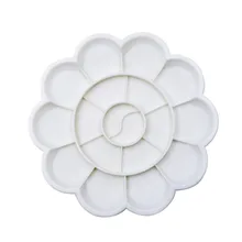 1 шт. белый пластик 18 круглые отверстия цвет воды лоток для краски цвет смешивания Палитра для рисования