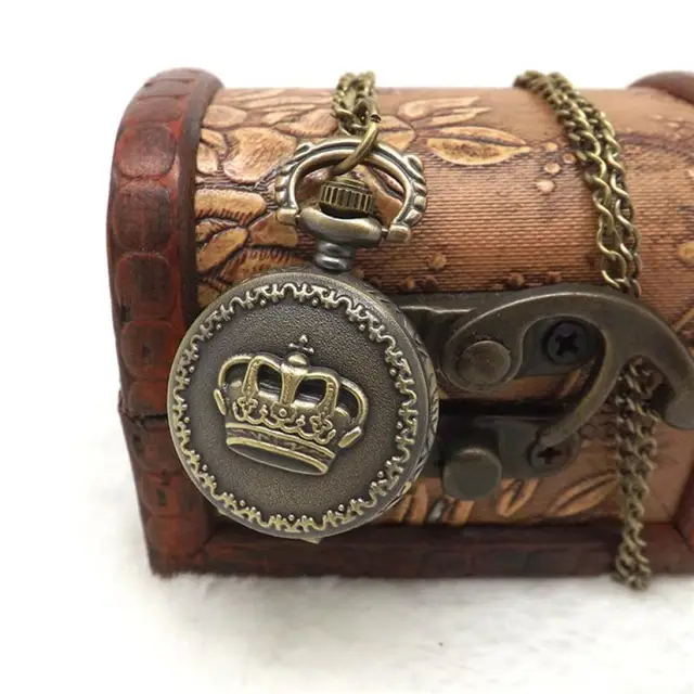 Hot Vintage Retro Pocket Watch Bronze Quartz Pendant Chain Men Women Watches Nec Hot Vintage Retro Pocket Watch Bronze Quartz Pendant Chain Men Women Watches Nec