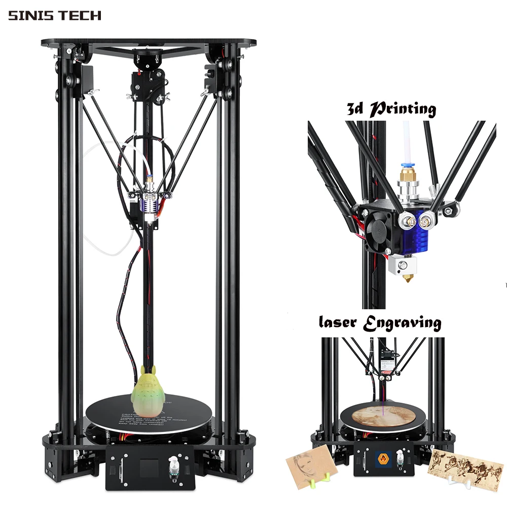 

Desktop Large Size 3D Printer Dia. 80*320MM DIY Kit,Smart Leveling,Remote Feeding,Multi-language Menu 3D laser Engraving Machine