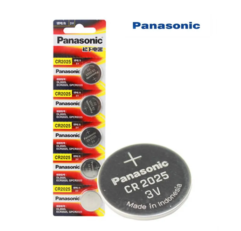 Батарейки Panasonic cr2025 кнопочные литиевые 2025 3 в 5 шт.|Часовые батарейки| |