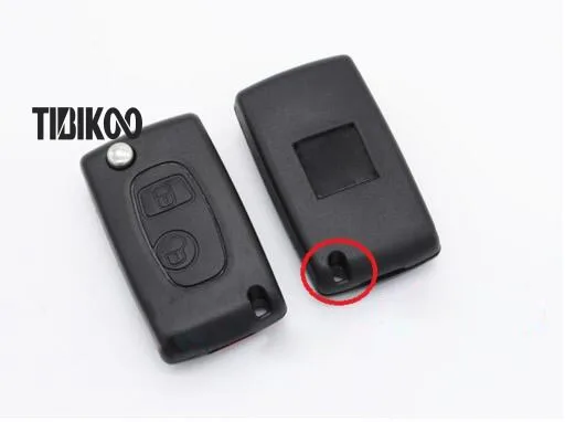 Модифицированная Складная деталь для Peugeot 307 206 207 заготовки ключа Citroen C2|peugeot key