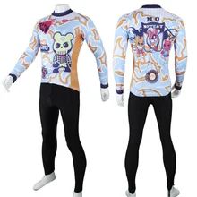 Коробка город без победить Бокс кролик череп шаблон с длинным рукавом Велосипедный Спорт Костюмы Для мужчин Размеры S к 6XL