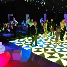 24 шт 1*1 м Портативный RGB СВЕТОДИОДНЫЙ танцпол для сцены вечерние свадебные украшения