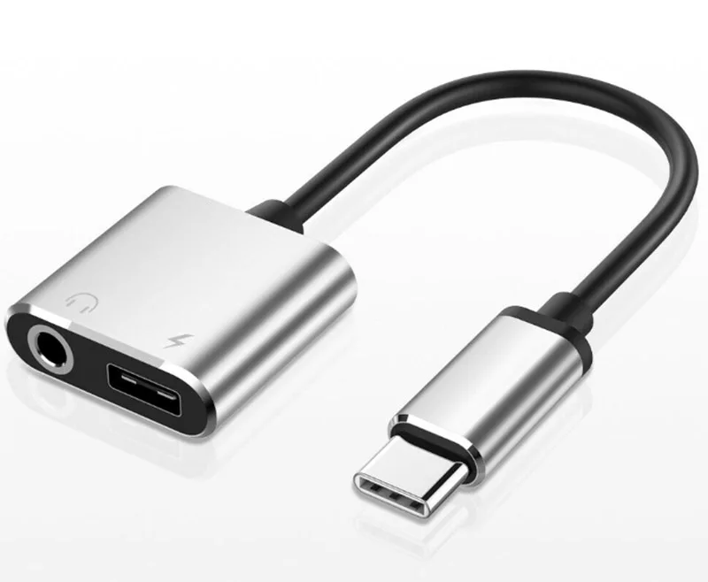 50PCS LOT DHL Free Shipping USB C Type C To 3 5mm Audio Cable Adapter Aux Headphone Jack For Huawei XIAOMI Macbook With Package