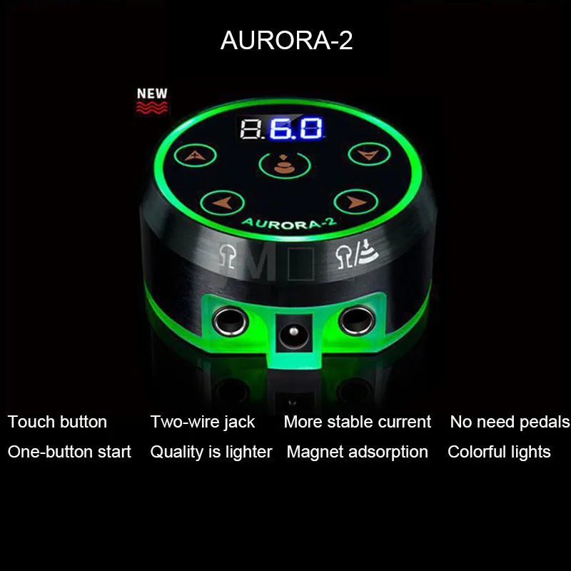 QINK Aurora II тату источник питания 2018 Сенсорная панель Новейший Профессиональный