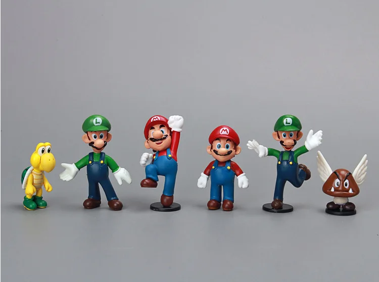 Мини фигурки Super Mario Bros из ПВХ 3 5 6 см 1 2 дюйма 18 шт./лот|dolls for kids|doll fortoy doll |